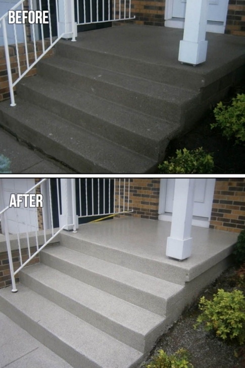 Awesome Painting Outdoor Concrete Steps Photo 282