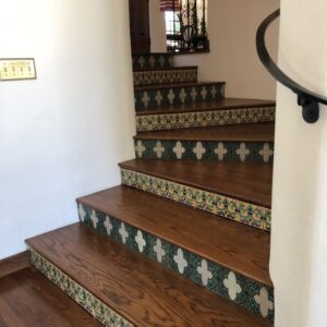 Wood Stairs With Tile Risers