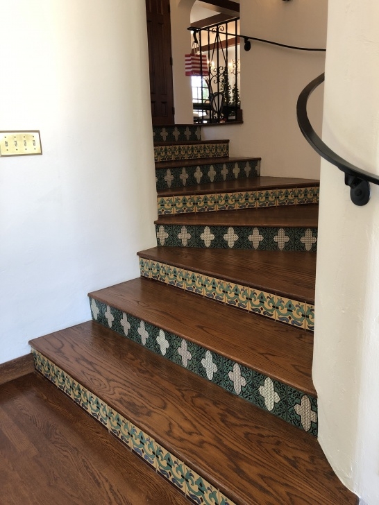 Awesome Wood Stairs With Tile Risers Photo 451