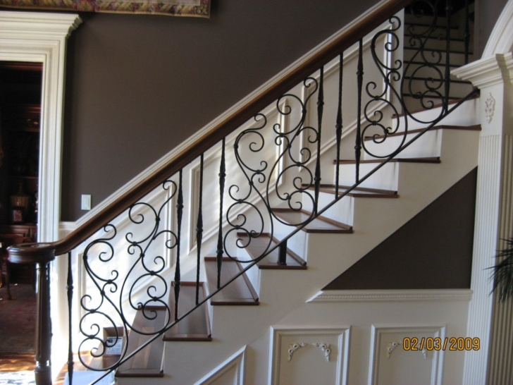 Best Cool Wrought Iron Handrail Home Depot Photo 019