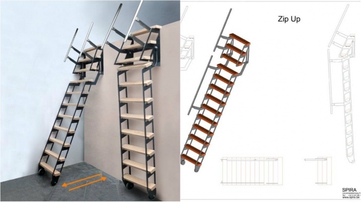 Creative Retractable Stairs Design Photo 765