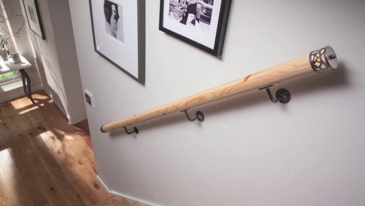 Easy Wall Mounted Handrails Wood Picture 996