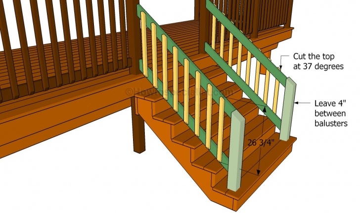 Gorgeous Building Deck Stair Railings Photo 981