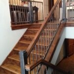 Gorgeous Iron And Wood Staircase Photo 851
