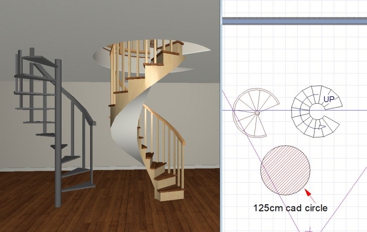 Inspiring Chief Architect Spiral Stairs Picture 151