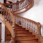 Inspiring Teak Wood Staircase Designs Photo 771