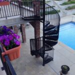 Marvelous Spiral Staircase Outdoor Deck Photo 791