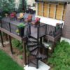 Spiral Staircase Outdoor Deck