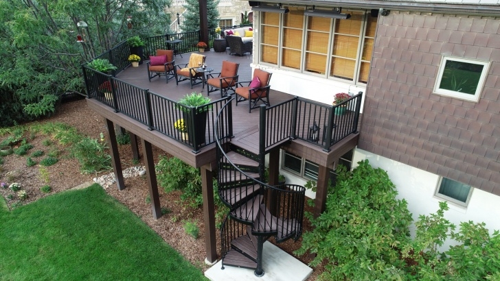 Marvelous Spiral Staircase Outdoor Deck Picture 336