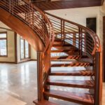 Most Creative Curved Wooden Staircase Picture 928