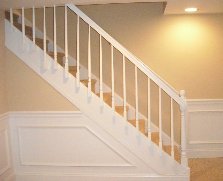 Simple Basement Stair Railing Photo 560