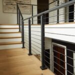 Simple Metal Stair Handrail Photo 220