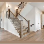 Stunning Modern Farmhouse Stair Railing Image 295
