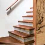 Stylish Teak Wood Staircase Designs Picture 620
