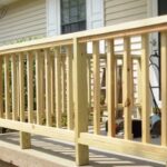 Stylish Wood Porch Handrail Image 296