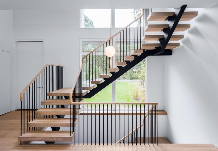 Surprising Double L Shaped Staircase Design Photo 493