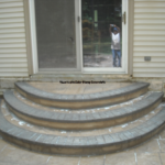 Top Round Concrete Steps Design Image 260