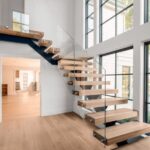 Top Semi Circle Staircase Design Photo 526