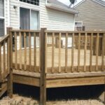 Top Wood Balusters Deck Photo 661