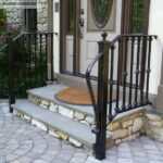 Wonderful Exterior Wrought Iron Stair Railings Photo 034