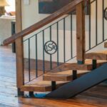 Wonderful Iron And Wood Staircase Picture 590