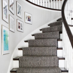 Black And White Stair Runners
