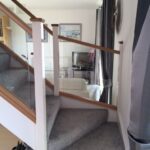 Amazing Oak Handrail For Glass Picture 772