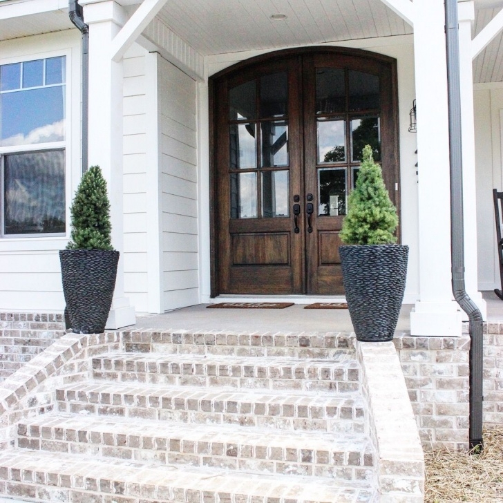 Amazingly Front Door Brick Steps Design Picture 461