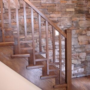 Wood Stair Railings Interior