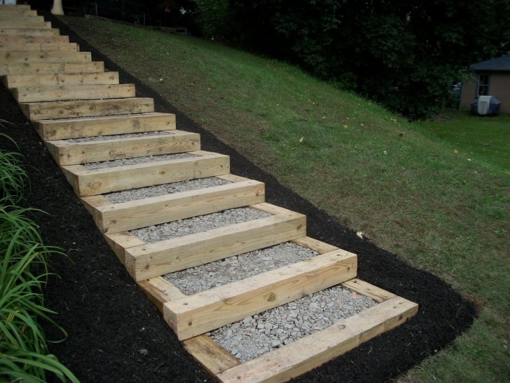 Awesome Building Outdoor Stairs On A Hill Picture 327