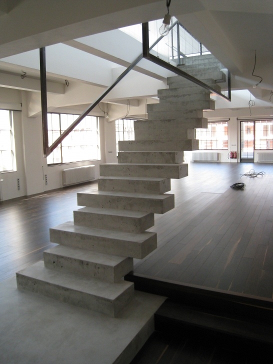 Awesome Modern Concrete Stairs Image 012