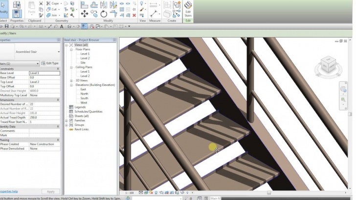 Awesome Revit Metal Stairs Image 093