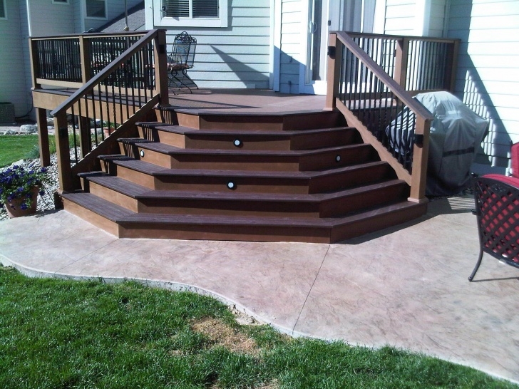 Best Cool Wood Steps On Concrete Patio Photo 152