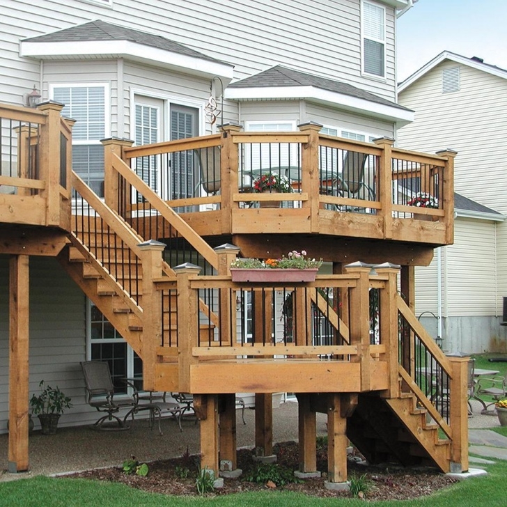 Best Wood Deck Stairs Photo 660