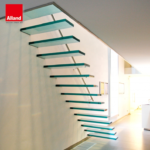 Cool Floating Glass Staircase Photo 017