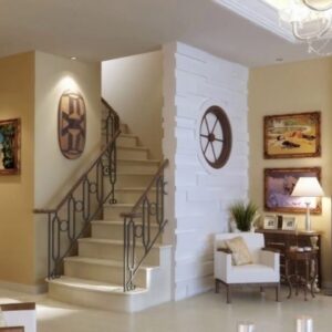 Interior Design Of Living Room With Stairs