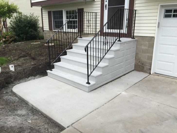 Creative Metal Handrails For Concrete Steps Image 294