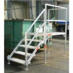 Easy Aluminum Steps With Handrail Picture 682