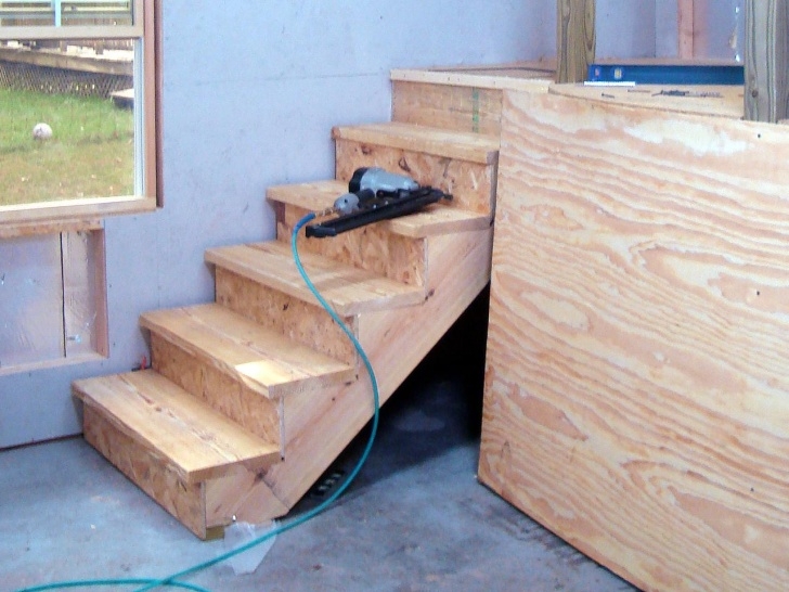 Easy Building Wooden Stairs Photo 013