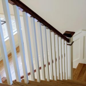 White Stair Railing