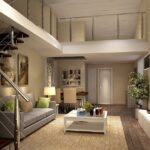 Fantastic Duplex Living Room With Stairs Photo 823