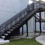 Fascinating Exterior Metal Stair Railing Photo 087