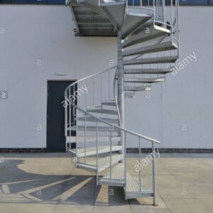 Galvanised Spiral Staircase