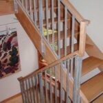 Gallery Of Wooden Stair Railings Indoor Photo 670