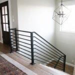 Gorgeous Black Horizontal Stair Railing Image 395