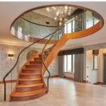 Gorgeous Curved Stair Railing Image 983