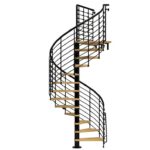 Gorgeous Exterior Spiral Staircase Image 490