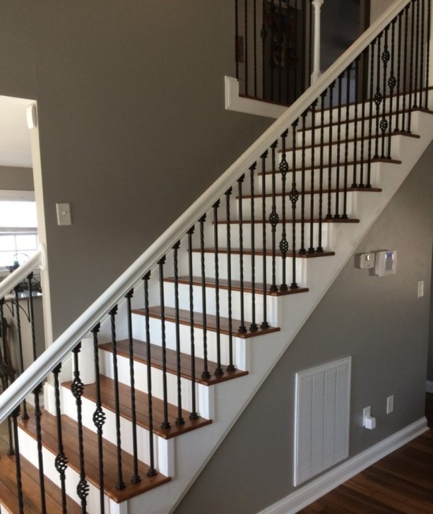 Gorgeous White Stair Railing Photo 327