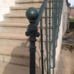 Gorgeous Wrought Iron Newel Post Picture 224