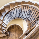Great Half Round Stairs Design Photo 940